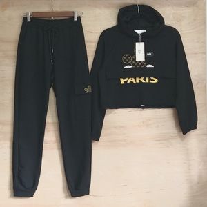 Two Piece Outfit Sweatshirts and High Waist Jogger Mickey Mouse